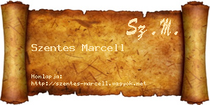 Szentes Marcell névjegykártya